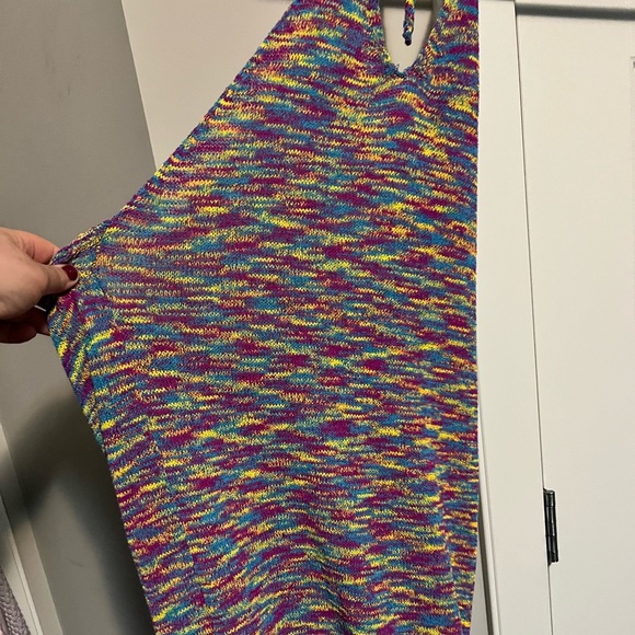 BLACKLESS KNOT HALTER SWEATER DRESS - Picture 5 of 7